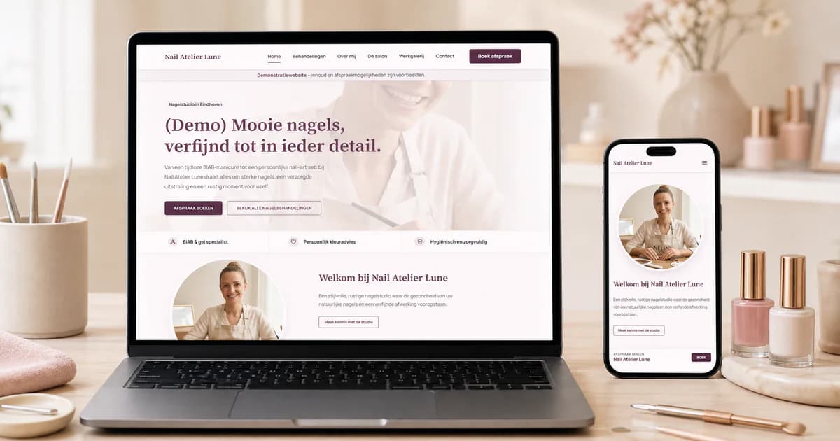 Checklist voor een complete website voor je nagelstudio
